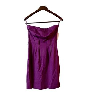 Trina Turk non-slip Strapless Purple Dress. Size 4. Like New